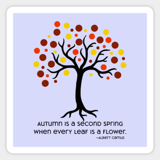 Stylized Autumn Tree; Autumn is a Second Spring Magnet